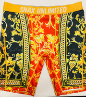 Designer themed Snax boxers