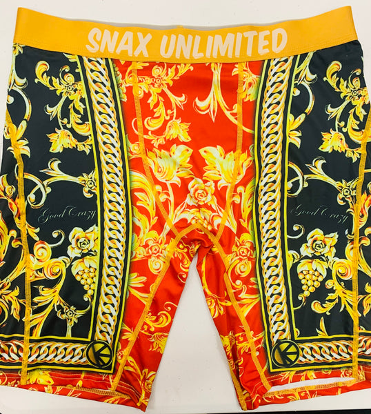 Designer themed Snax boxers