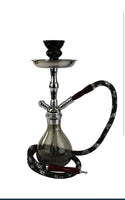 17” Black hookah single hose
